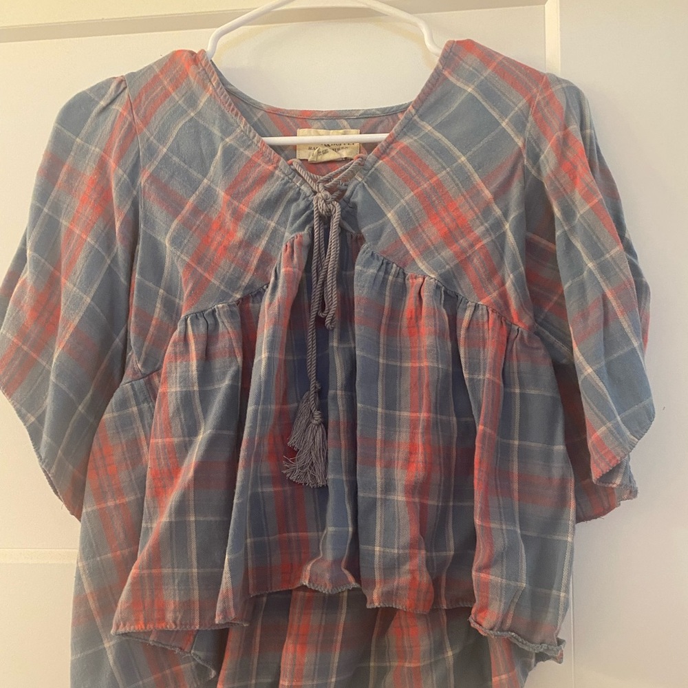 Flannel Ralph Lauren cropped top
